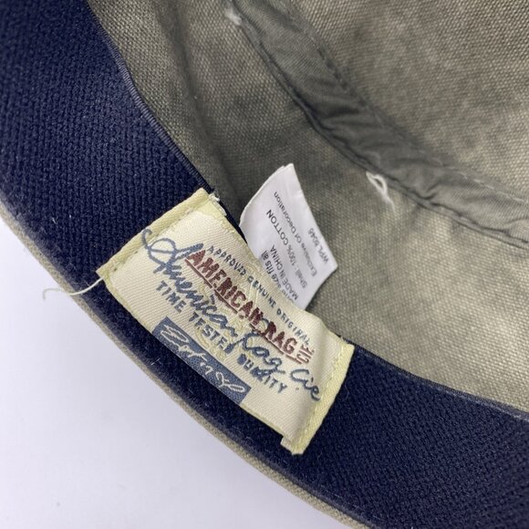 Green Military Style Cap Hat Flex-Fit Stretch OSFM American Rag - Picture 9 of 9